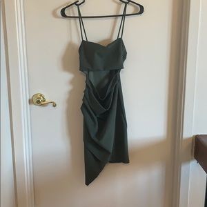 Windsor Olive Green Cut Out Dress